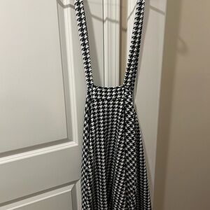 SHEIN Black and White Backless Sundress Skirt